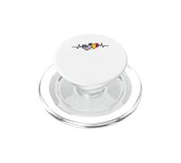 Romanian Roots Heartbeat Romanian American PopSockets PopGrip for MagSafe