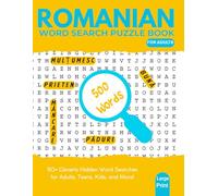 Romanian Word Search Puzzle Book for Adults: Large Print Romanian Vocabulary Word Search Puzzles for Adults and Seniors | Fun Brain Games to Learn and ... Romanian Words and Everyday Expressions
