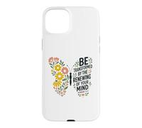 Romans 12:2 Bible Verse Spring Floral Butterfly Affirmation Case for iPhone 15 Plus