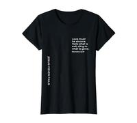 Romans 12, 9, Love Must Be Sincere, Hate Evil, Christian Value Graphic T-Shirt, Women, Black, L