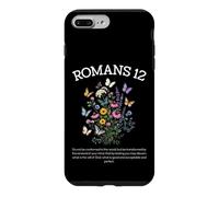 Romans 12 Bible Verse Christian Faith Floral Butterfly Case for iPhone 7 Plus/8 Plus