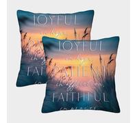 'Romans 1212 Quote' Poster, Picture, Metal Print, Paint by The Creative Hub Pillow Covers Pack of 2 Soft Cozy Personalised Pillowcase For Being My Mum Mother's Day Birthday 40x40cm