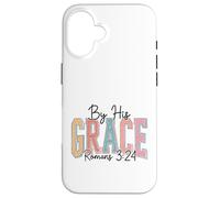 Romans 3:24 Scripture Divine Favor Design Case for iPhone 16