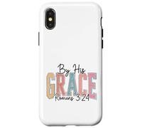 Romans 3:24 Scripture Divine Favor Design Case for iPhone X/XS