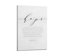 Romans 5 5 Hope Does Not Disappoint Art Canvas Poster Bedroom Living Room Decoration Painting Frame-style 12x18inch(30x45cm)
