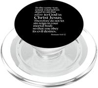 Romans 6:11 Alive To God In Christ Jesus Bible Verse Prayer PopSockets PopGrip for MagSafe