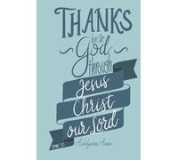 Romans 7:25 Hand Lettered Hardback, College-Ruled Journal