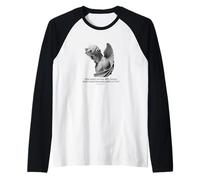 Romans 8:11 Angel Design - Spirit of God Lives in You Raglan Baseball Tee