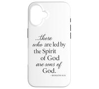 Romans 8 14 Those Who Are Led By The Spirit Scripture Bible Case for iPhone 16