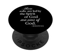Romans 8 14 Those Who Are Led By The Spirit Scripture Bible PopSockets Adhesive PopGrip