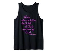 Romans 8 14 Those Who are Led by The Spirit Scripture Bible Tank Top