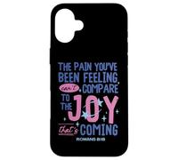 Romans 8:18 Bible Joy Is Coming Inspirational Christian Case for iPhone 16 Plus
