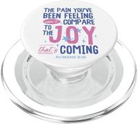 Romans 8:18 Bible Joy Is Coming Inspirational Christian PopSockets PopGrip for MagSafe