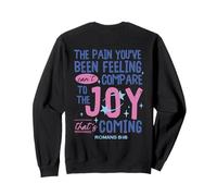 Romans 8:18 Bible Joy Is Coming Inspirational Christian Sweatshirt