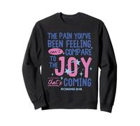 Romans 8:18 Bible Joy Is Coming Inspirational Christian Sweatshirt