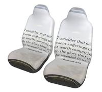 Romans 8 18 Motors Front Seat Protective Breathable Seat Covers for Cars, Automotive Comfort & Protection for Most Cars, Van, Trucks, SUV