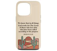 Romans 8:28 Bible Verse Christian Faith Desert Case for iPhone 13 Pro