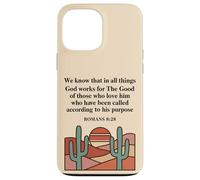 Romans 8:28 Bible Verse Christian Faith Desert Case for iPhone 13 Pro Max
