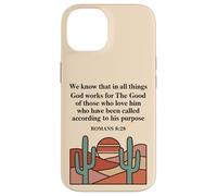 Romans 8:28 Bible Verse Christian Faith Desert Case for iPhone 14