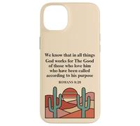 Romans 8:28 Bible Verse Christian Faith Desert Case for iPhone 14 Plus