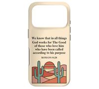Romans 8:28 Bible Verse Christian Faith Desert Case for iPhone 17 Pro