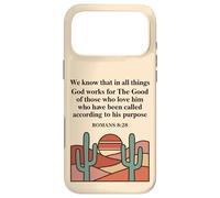Romans 8:28 Bible Verse Christian Faith Desert Case for iPhone 17 Pro Max