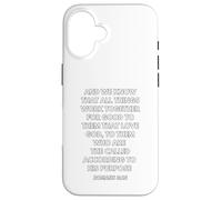 Romans 8:28 Design Case for iPhone 16