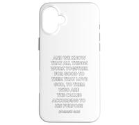 Romans 8:28 Design Case for iPhone 16 Plus