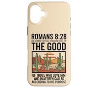 Romans 8:28 God Works For Good Christian Faith Case for iPhone 16 Plus