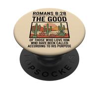 Romans 8:28 God Works For Good Christian Faith PopSockets Adhesive PopGrip