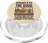 Romans 8:28 God Works For Good Christian Faith PopSockets PopGrip for MagSafe