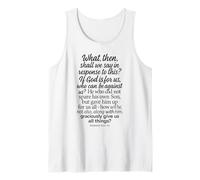Romans 8:31-32 If God is for Us Who Can Be Against Bible Son Tank Top