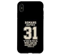 Romans 8:31 If God Be For Us Number 31 Bible Verse Case for iPhone XS Max