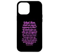 Romans 8:31 If God Is For Us Who Can Be Against Bible Son Case for iPhone 12 Pro Max