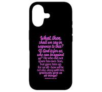 Romans 8:31 If God Is For Us Who Can Be Against Bible Son Case for iPhone 17