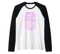 Romans 8:31 If God is for Us Who Can Be Against Bible Son Raglan Baseball Tee