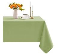 Romanstile Sage Green Table Cloth Rectangular 140x240 cm Washable Table Cloths Wipe Clean Water Resistant Tablecloth for Outdoor Party Birthday Garden Picnic Garden Summer Spring,55 x 94 inch