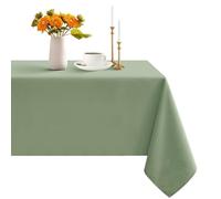 Romanstile Sage Green Table Cloth Rectangular 140x240 CM Washable Tablecloth Wipe Clean Water Resistant Table Cover for Outdoor Party Birthday Garden Picnic Banquet Summer Spring,55 x 94 inch
