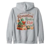 Romantasy Readers Club Cute Dragon Bookworm Zip Hoodie