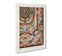 Romantic 18Th Century Pattern By Albert Racinet Canvas Print | Gallery Wrapped 30mm Frame Wall Art | 24x16 inches | Ready to Hang | Retro Abstract Picture | Living Room Bedroom Lounge Office