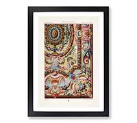 Romantic 18th Century Pattern by Albert Racinet Framed Print | A2 Black Framed Wall Art | Ready to Hang | Modern Fantasy Picture | Living Room Bedroom Lounge Office