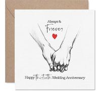 Romantic 30th Anniversary Card, Always & Forever Vibes