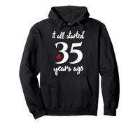 Romantic 35th Wedding Anniversary Pullover Hoodie