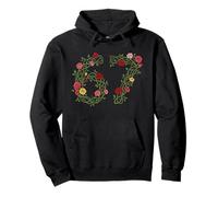 Romantic 6 7 Roses Elegant Vines Valentines Day 2026 Love Pullover Hoodie