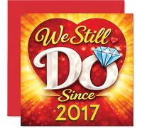 Romantic 9th Anniversary Card, Still Going Strong Since 2017