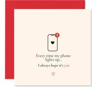 Romantic Anniversary Card, Always Hoping It's You