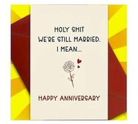 Romantic Anniversary Card for Couples - Funny Cheeky Rude Greeting Card for Husband, Wife, Boyfriend, Girlfriend, Special Someone - Perfect for Celebrating Love & Special Moments Together