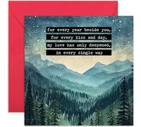 Romantic Anniversary Card for Husband - Special Birthday Greeting Card for Him - Valentine's Day Special Keepsake Gift to Celebrate Years Married Together - Thank You For Being You - Cute Fun Design