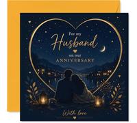 Romantic Anniversary Card for Husband, under the Stars with You
