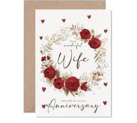 Romantic Anniversary Card for Wife, A Touch of Romance